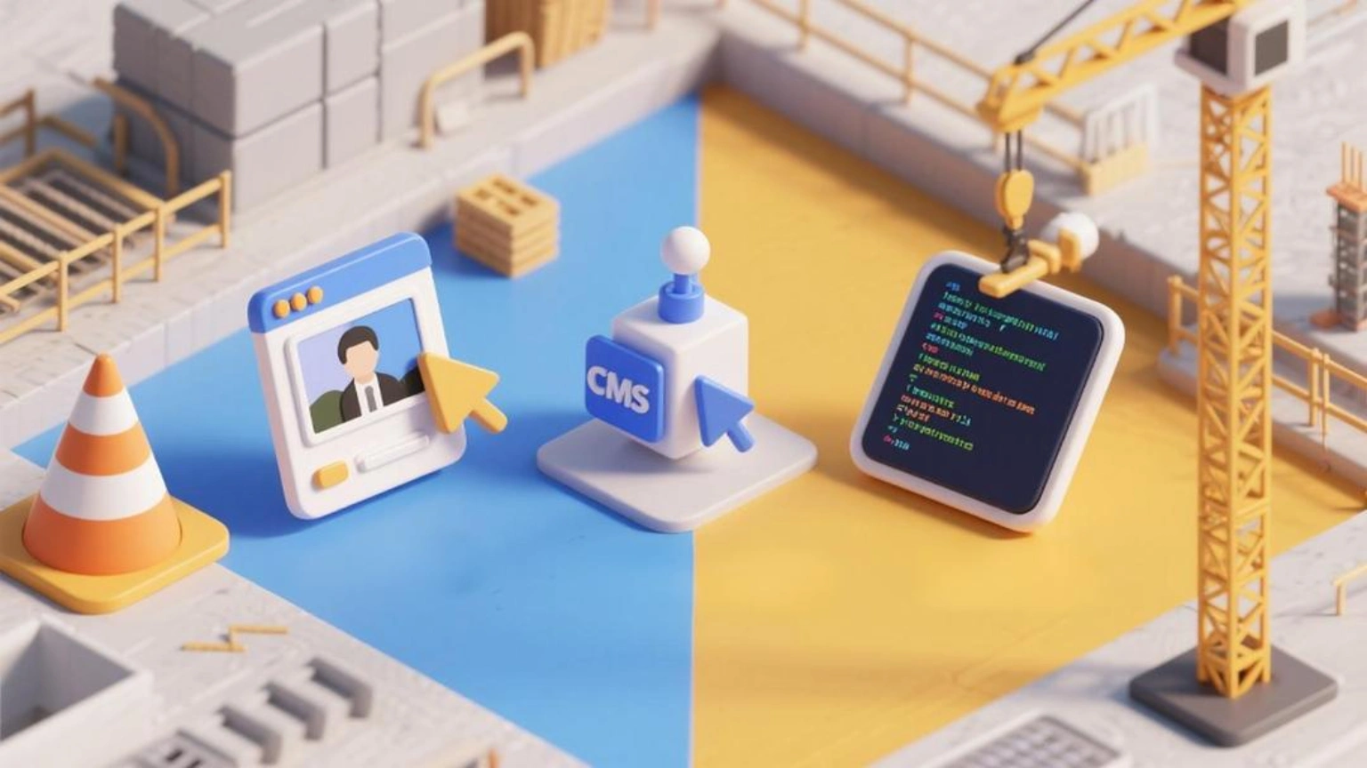 static, cms and custom code